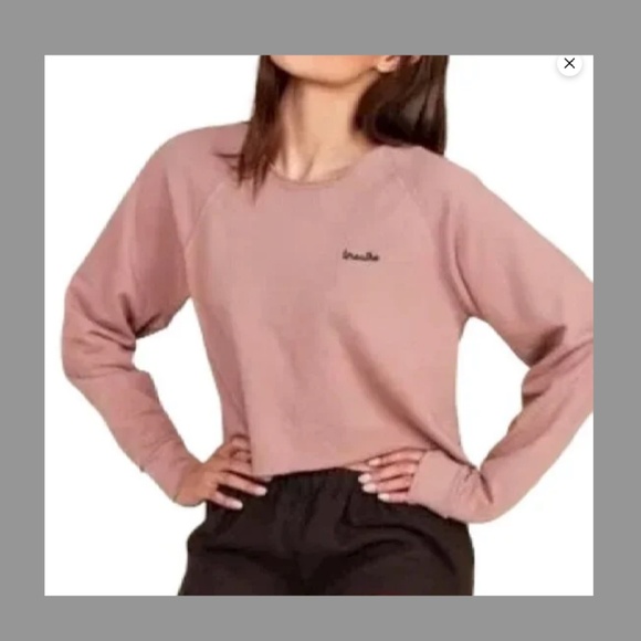 Mate the Label The Donny Crop Long Sleeve BREATHE Pullover (Small) - Picture 2 of 4